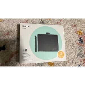 Wacom Intuos Wireless Graphic Tablet, 3 Bonus Software, Pistachio 7.9"x 6.3"